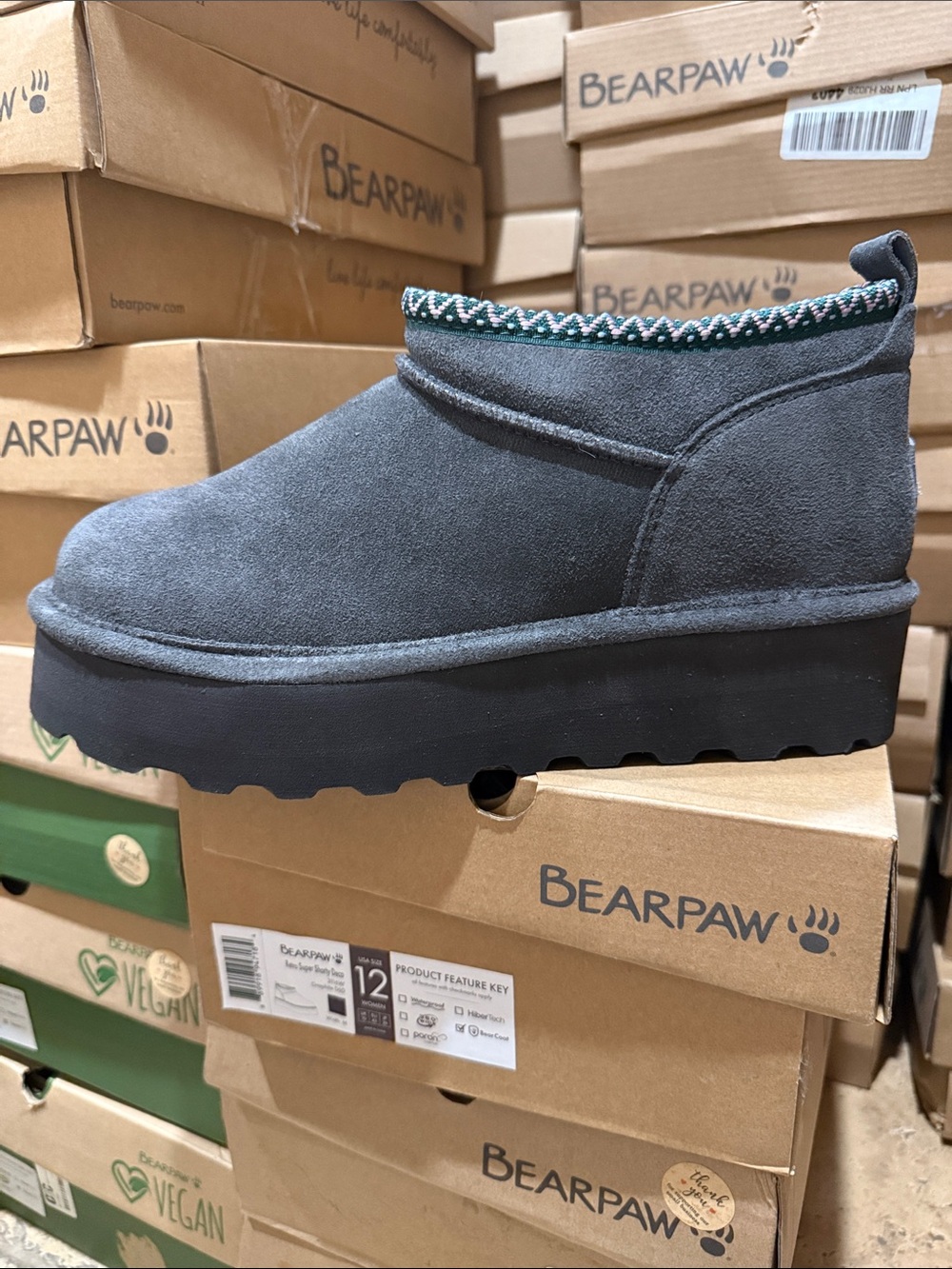 Bearpaw Retro Super Shorty Deco-Graphite